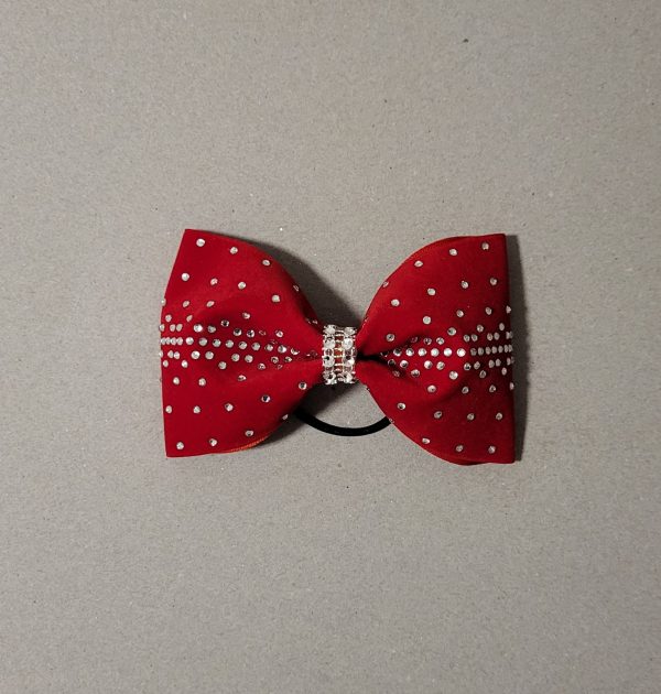 Tailless Bow Samt Strass Variante I